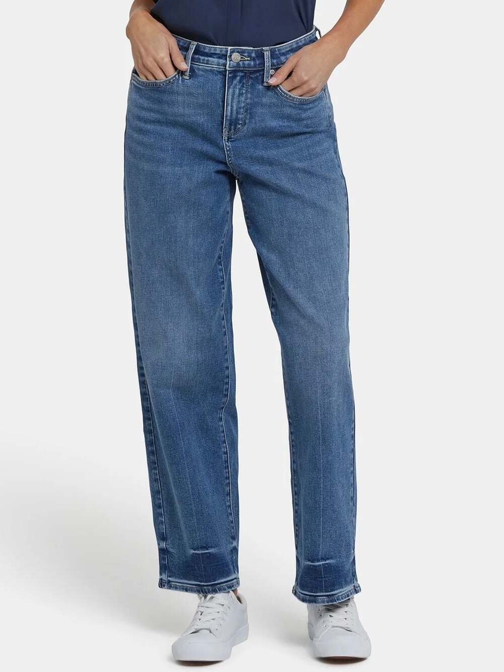 NYDJ Jemma Barrel Jeans in Rainbow Blue Size 14